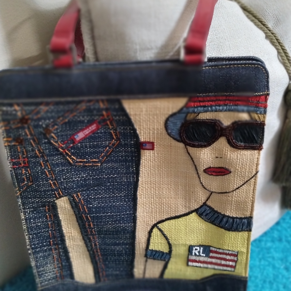 Designer Straw Tote